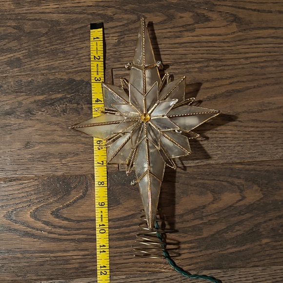 Kurt Adler Gold Star Tree Topper - Picture 4 of 6
